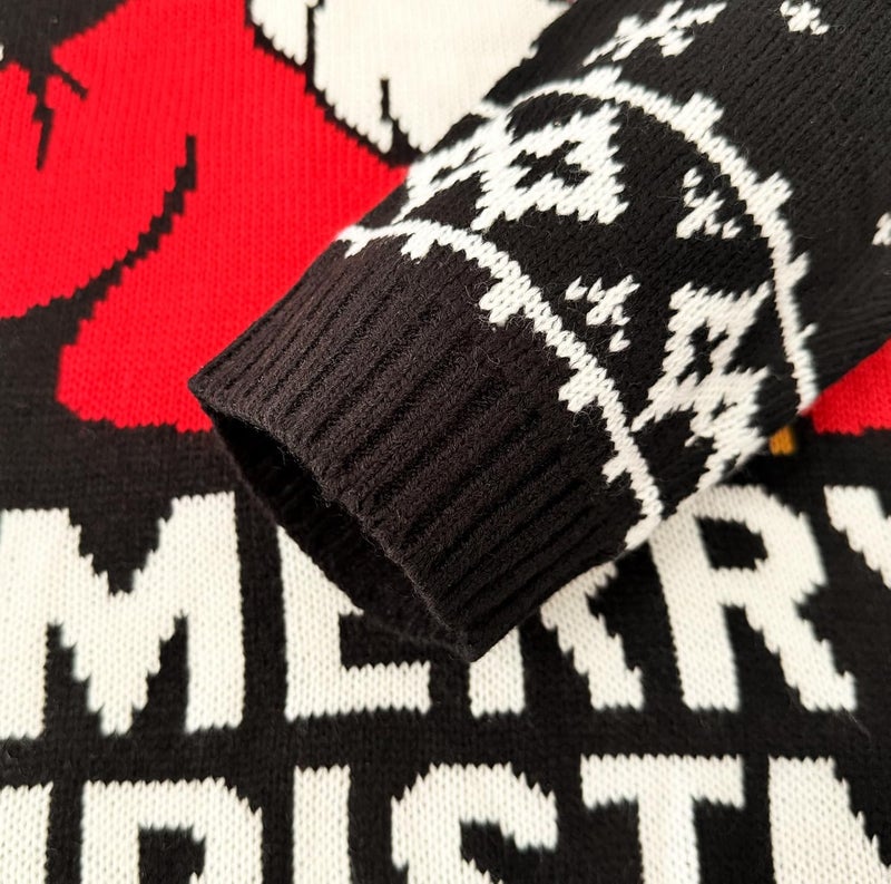 VUTAQE Ugly Christmas Sweater Men: Funny Snowflake Santa Hilarious Xmas Claus Soft Pullover Long Sleeve Knitted Sweaters - Image 5